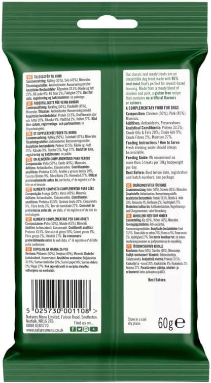 Natures Menu Dog Mini Treat Chicken & Pork 50g