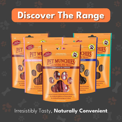 Pet Munchies Chicken and Cheese Dog Treats 100g