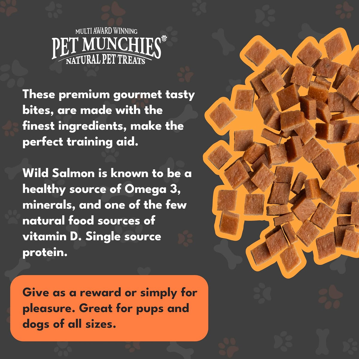 Pet Munchies Wild Salmon Dog Training Treats 50g